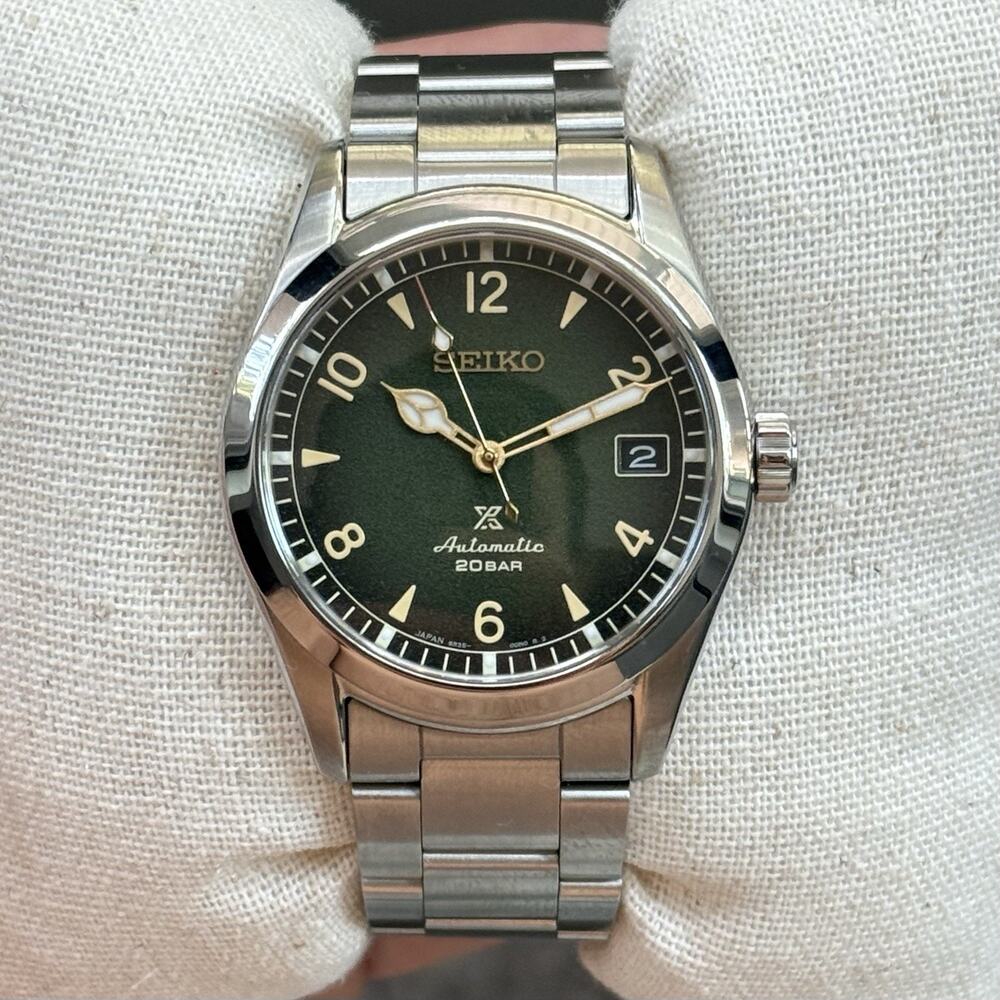 Seiko Prospex Alpinist SPB155 38mm Automatic Green Dial Watch 6R35 FULL SET